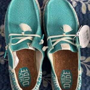 Hey Dude Aqua Slip-On Shoes